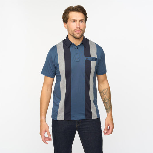G55X12 Short Sleeve Jersey Shirt Gabicci Classic INDIGO