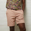 V54GV01 Mens Cooper Stretch Twill Shorts Gabicci Vintage - PEACH