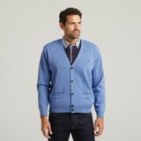 G54K03 Mens Plain Vee Kneck Slipover Gabicci Classic - SAPPHIRE