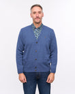 G57K02 Mens Plain Knit Cardigan Gabicci Heritage - AIRFORCE