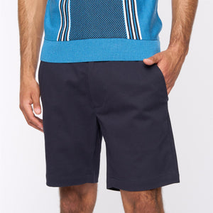 V54GV01 Mens Cooper Stretch Twill Shorts Gabicci Vintage - NAVY