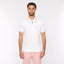 G54M08 Mens Short Sleeve Zip Neck Knitted Polo Gabicci Classic - WHITE