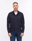 G57D06 Mens Button Thru Lightweight Jacket Gabicci Heritage - NAVY