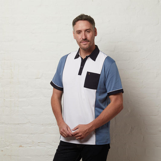 G56X02 Mens Short Sleeve Jersey Polo Gabicci Classic - DELFT