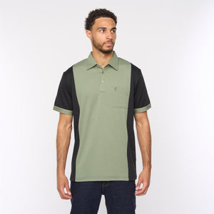 G51X02 Mens Short Sleeve Jersey Polo Shirt Gabicci Classic - BLACK