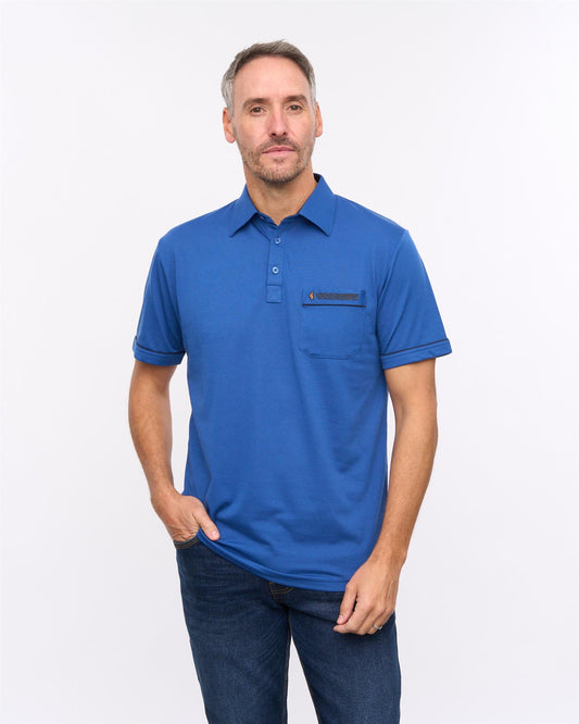 G57X06 Mens Short Sleeve Jersey Polo Gabicci Heritage - SAPPHIRE