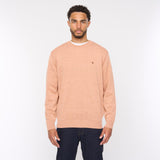 G54K04 Mens Plain Crew Kneck Knit Gabicci Classic - PEACH