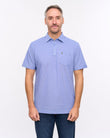 G57Z17 Mens Short Sleeve Oxford Jersey Polo Gabicci Heritage - SAPPHIRE