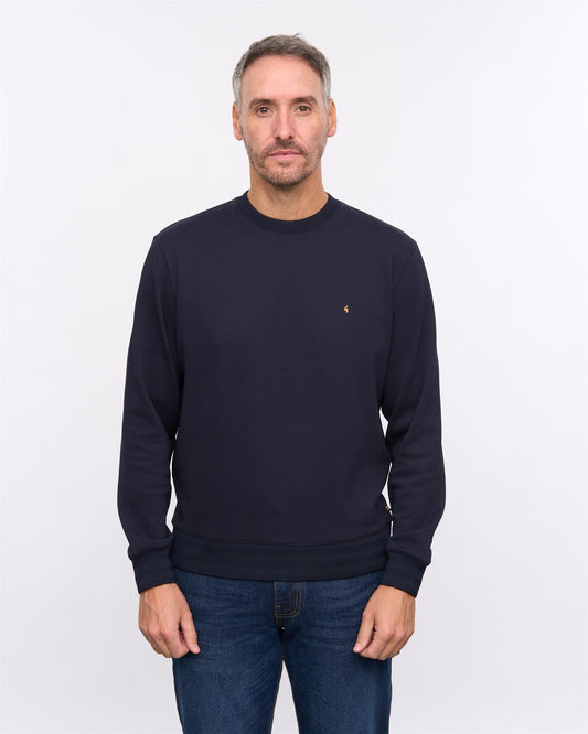 G57D03 Mens Crew Sweat Gabicci Heritage - NAVY