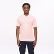 V56GM04 Mens Woodall Short Sleeve Knit Polo Gabicci Vintage - CANDY
