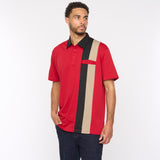 G51X07 Mens Short Sleeve Jersey Polo Shirt Gabicci Classic - RED