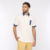 G52X15 Mens Short Sleeve Plated Jersey Polo Shirt Gabicci Classic - CREAM