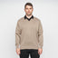 Mens Vee Neck Sweater Gabicci Classic - G00K01 Stone