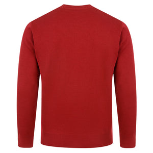 Mens Crew Neck Sweater Gabicci Classic - G00K04 Red