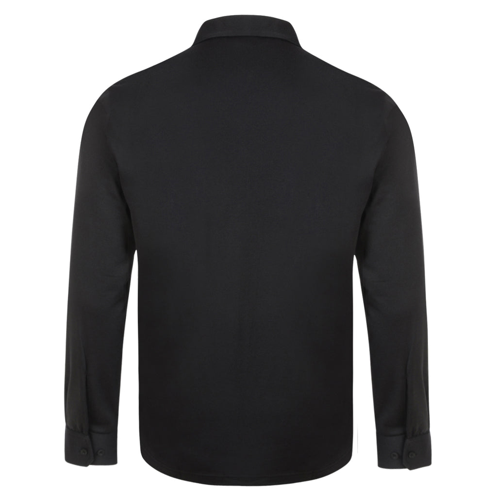 Mens Long Sleeve Polo Shirt Classic Gabicci - G00Z06 Black