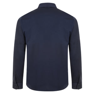 Mens Long Sleeve Polo Shirt Classic Gabicci - G00Z06 Navy