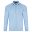Mens Long Sleeve Polo Shirt Classic Gabicci - G00Z06 Sky