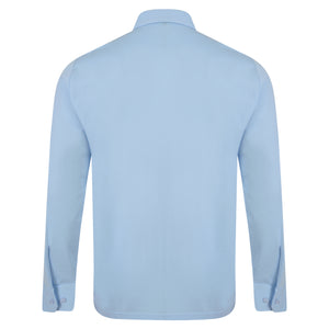 Mens Long Sleeve Polo Shirt Classic Gabicci - G00Z06 Sky